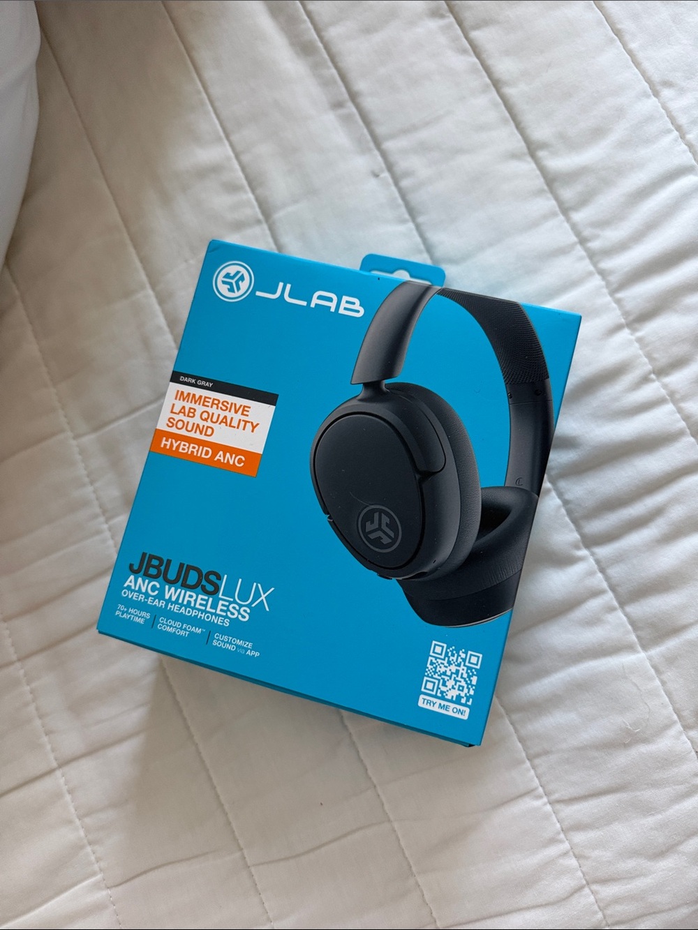 JLab JBuds LUX ANC Wireless Over-Ear Headphones — Black